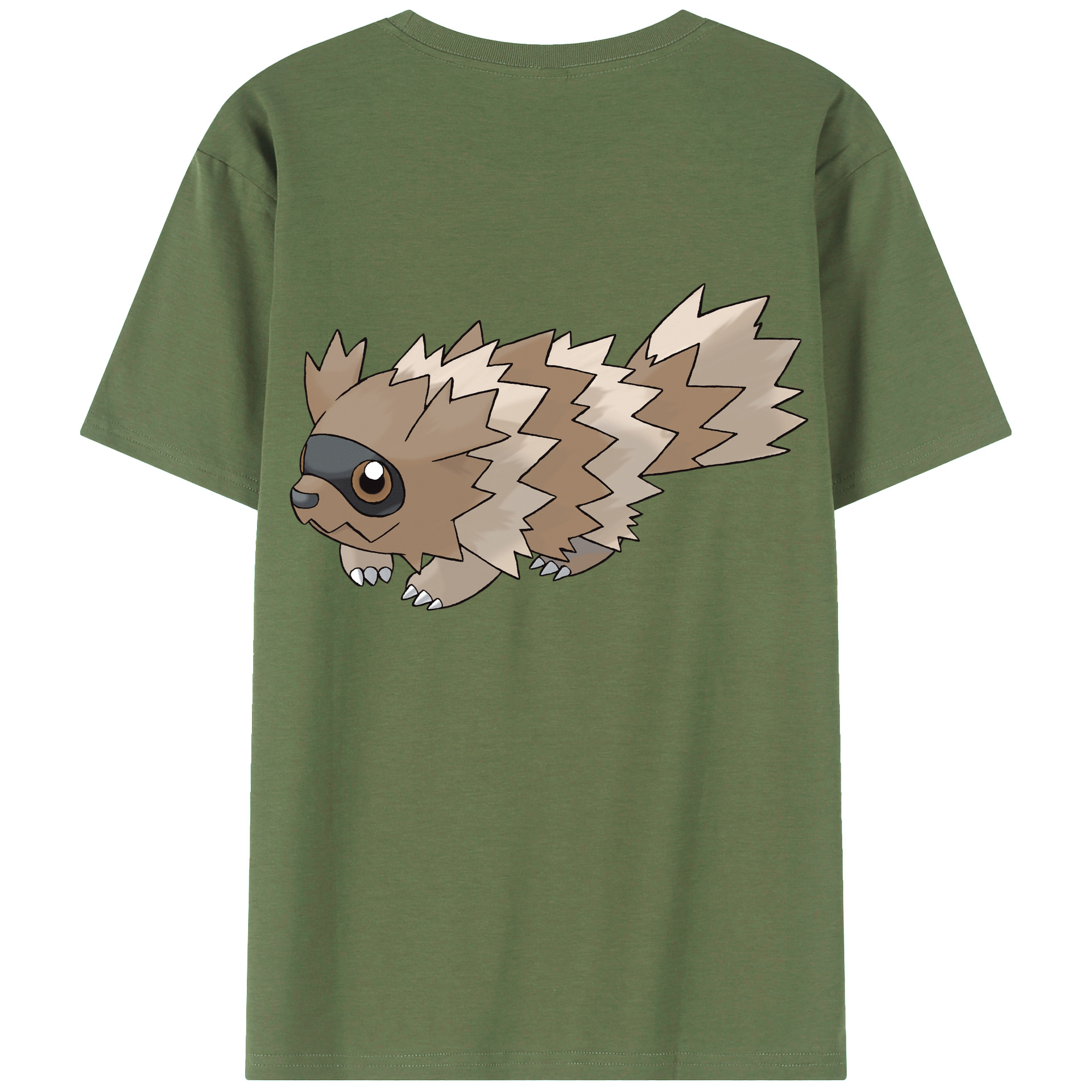 （画像用） ポケットモンスター Pokémon 綿100％ メンズ半袖Tシャツ（バックプリント） 通気性